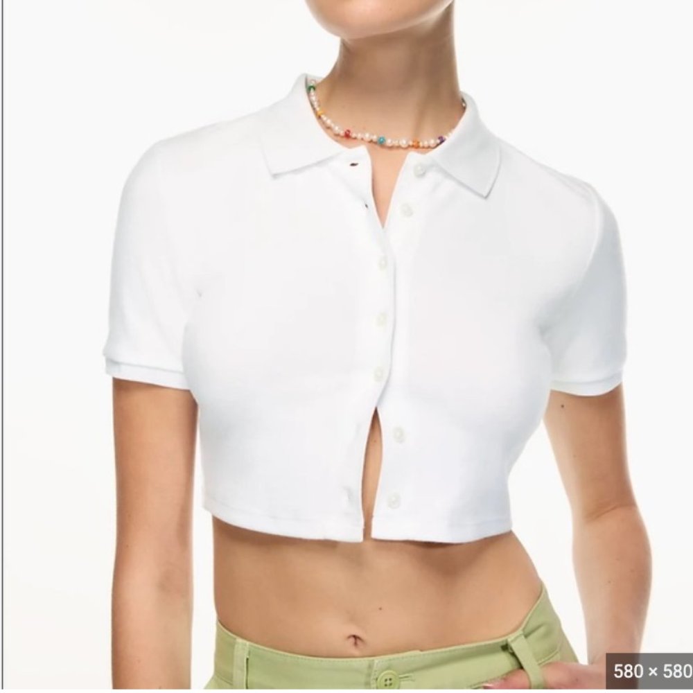 Aritzia Sunday Best Audio Top White - Small